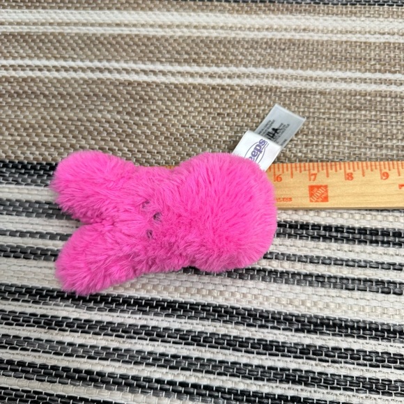Peeps Set of 2 Rabbit Plush Toy Animals Pink Green - Picture 9 of 9